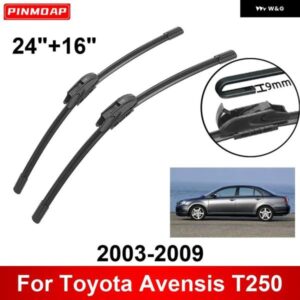 車用 ワイパー トヨタ アベンシス T250 2003-2009 24インチ + 16インチ フロント リア ワイパー ブレード ブラシ カッター アクセサリー 2003 2004 2005