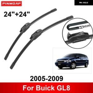 車用 ワイパー ビュイック GL8 2005-2009 24インチ + 24インチ フロント リア ワイパー ブレード ブラシ カッター アクセサリー 2005 - 09