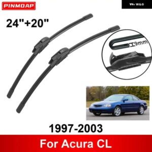 車用 ワイパー ACURA CL 1997-2003 24インチ + 20インチ フロント リア ワイパー ブレード ブラシ カッター アクセサリー 1997 - 00