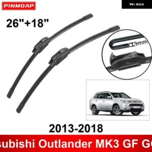 車用 ワイパー 三菱 アウトランダー MK3 GF GG ZJ ZK 2013-2018 26インチ + 18インチ フロント リア ワイパー ブレード ブラシ カッター アクセサリー 2013