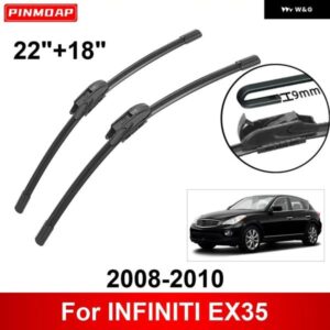車用 ワイパー INFINITI EX35 2008-2010 22インチ + 18インチ フロント リア ワイパー ブレード ブラシ カッター アクセサリー 2008 2009 2010