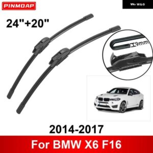 車用 ワイパー BMW X6 F16 2014-2017 24インチ + 20インチ フロント リア ワイパー ブレード ブラシ カッター アクセサリー 2014 - 16