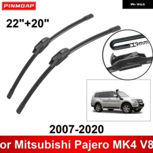 車用 ワイパー 三菱 パジェロ MK4 V80 2007-2020 22インチ + 20インチ フロント リア ワイパー ブレード ブラシ カッター アクセサリー 2007
