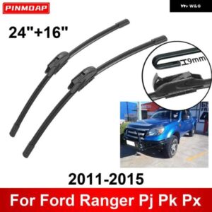 車用 ワイパー フォード レンジャー PJ PK PX 2011-2015 24インチ + 16インチ フロント リア ワイパー ブレード ブラシ カッター アクセサリー 2011 - 14