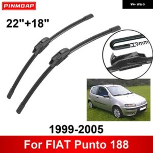 車用 ワイパー FIAT PUNTO 188 1999-2005 22インチ + 18インチ フロント リア ワイパー ブレード ブラシ カッター アクセサリー 1999 2000 2001