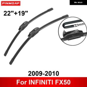 車用 ワイパー INFINITI FX50 2009-2010 22インチ + 19インチ フロント リア ワイパー ブレード ブラシ カッター アクセサリー 2009 2010