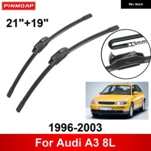 車用 ワイパー アウディ A3 8L 1996-2003 21インチ + 19インチ フロント リア ワイパー ブレード ブラシ カッター アクセサリー 1996 - 99