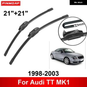 車用 ワイパー アウディ TT MK1 1998-2003 21インチ + 21インチ フロント リア ワイパー ブレード ブラシ カッター アクセサリー 1998 - 03