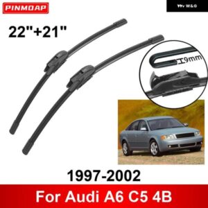 車用 ワイパー アウディ A6 C5 4B 1997-2002 22インチ + 21インチ フロント リア ワイパー ブレード ブラシ カッター アクセサリー 1997 - 01