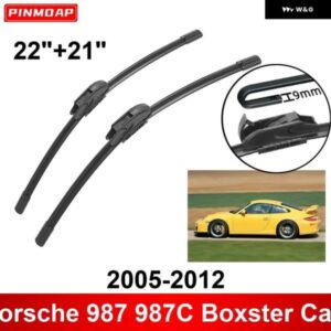 車用 ワイパー ポルシェ 987 987C ボクスター ケイマン 2005-2012 22インチ + 21インチ フロント リア ワイパー ブレード ブラシ カッター アクセサリー
