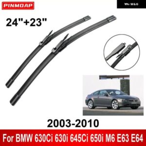 車用 ワイパー BMW 630CI 630I 645CI 650I M6 E63 E64 2003-2010 24インチ + 23インチ フロント リア ワイパー ブレード ブラシ カッター アクセサリー