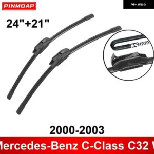 車用 ワイパー メルセデス ベンツ C クラス C32 W203 2000-2003 24インチ + 21インチ フロント リア ワイパー ブレード ブラシ カッター アクセサリー 2000