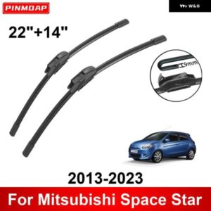 車用 ワイパー 三菱 スペーススター 2013-2023 22インチ + 14インチ フロントリア ワイパー ブレード ブラシカッター アクセサリー 2013 2014