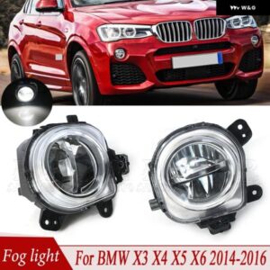 フロント バンパー DRL LED フォグライト ランプ BMW X3 F25 X4 F26 X5 F15 F85 X6 F86 F16 2014-2016 ドライビングランプ 63177317251 63177317252