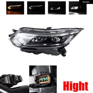 カーアクセサリー フロント バンパー LED ヘッドライト 日産 キャシュカイ 2019-21 ヘッドライト シグナルランプ ハウジング バルブ 無 - Hight Left