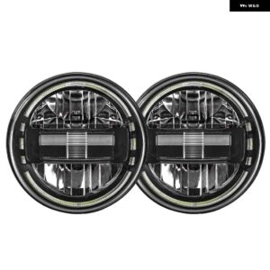 7インチ LED ヘッドライト 2個 JL マウント ブラケット アダプター 付き ジープ ラングラー JK JL JLU サハラ ルビコン グラディエーター JT 2018-2022 - JK Black