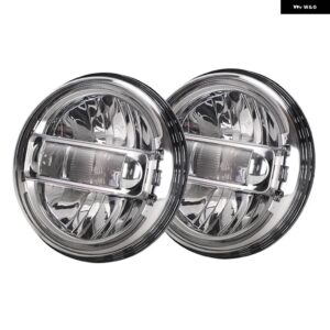7インチ LED ヘッドライト 2個 JL マウント ブラケット アダプター 付き ジープ ラングラー JK JL JLU サハラ ルビコン グラディエーター JT 2018-2022 - JK Silver