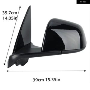 13ワイヤードアバックミラー アセンブリ テスラ モデルY 2020-2024ブラックバッフル付きラベルなしアンチグレアアイピースサイドミラー なし - 1PC Left