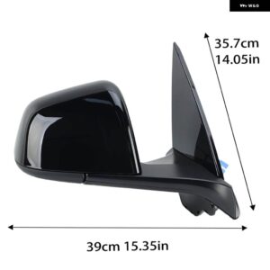 13ワイヤードアバックミラー アセンブリ テスラ モデルY 2020-2024ブラックバッフル付きラベルなしアンチグレアアイピースサイドミラー なし - 1PC Right