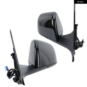 13ワイヤードアバックミラー アセンブリ テスラ モデルY 2020-2024ブラックバッフル付きラベルなしアンチグレアアイピースサイドミラー なし - 1 Pair