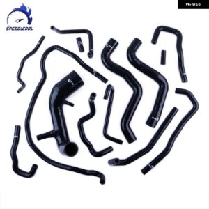 日産 パトロール サファリ GR Y61 3.0TD ZD30 車用シリコン ラジエーター クーラント パイプ チューブ ホースキット - black