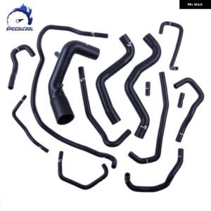 日産 パトロール サファリ GR Y61 3.0TD ZD30 車用シリコン ラジエーター クーラント パイプ チューブ ホースキット - Matt Black