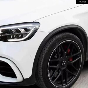 2個 マッドガード GLC 43 AMG GLC 63 AMG フェンダーフレア アップグレード キット メルセデス ベンツ GLC SUV X253 2015-2022 クーペ C253 2016-2022 - 2pcs Front Fender
