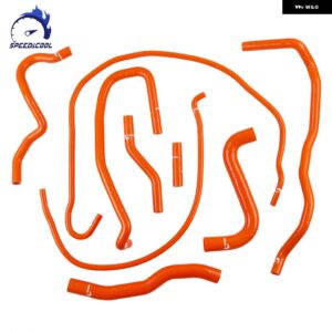 9個 2006-2008年式 フォード フィエスタ MK6 ST 150 フェイスリフト 2.0 デュラテック ST エンジン カー シリコン クーラント ホース キット - Orange