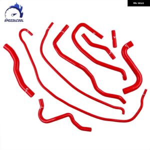 9個 2006-2008年式 フォード フィエスタ MK6 ST 150 フェイスリフト 2.0 デュラテック ST エンジン カー シリコン クーラント ホース キット - Red