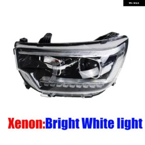 JAC T8ピックアップ トラック 用フロント バンパー ハロゲン ヘッドライト キセノン ヘッドライト ウィンカーランプ デイライトカーフロントライト - Xenon Left