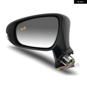 16ピンサイドドアミラー レクサスES350 2013 2014 2015-2018電動アウトサイドオートランプサイドバックミラー カーアクセサリー - 1PC Left