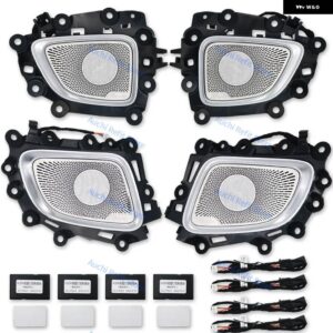 64色LEDメタル スピーカー カバー メルセデス ベンツ 2022 C クラス W206 車内 アンビエントライト オーディオ 装飾 ランプ 改装済み - W206 C class