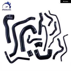 2003-2014 SAAB 9-3 9.3 B207 1.8T 2.0T ターボ シリコンインタークーラー ラジエーター クーラントホースキット - black