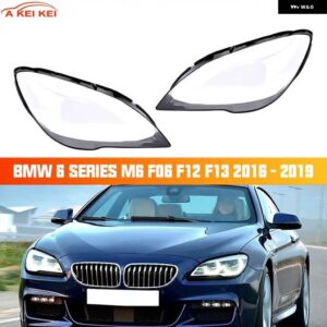 BMW 6シリーズ M6 F06 F12 F13 2016-2019 2017 2018 クリアカー ヘッドランプ ヘッドライト レンズ シェルカバー - 1 Pair