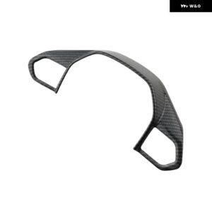 プジョー E-208 508 208 3008 GT 4008 5008 2016-2020 車用 ステアリングホイール パネル カバー スパンコール トリム アクセサリー - ABS carbon fiber