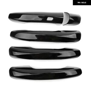 ブラックカーボン LHD 車 ドアハンドル カバー アクセサリー メルセデスベンツ A クラス /B クラス /GLE クラス /GLS クラス /CLA クラス / GLA - black 1 sensor