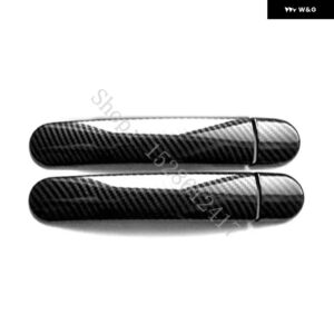 フォルクスワーゲン VW ポロ MK4 MK5 6R 車アクセサリー ABS ドアハンドル ボウル ドアハンドル カバー カバー トリム - Carbon fiber pattern