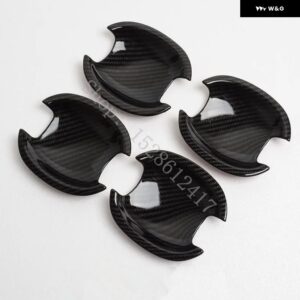 フォルクスワーゲン VW ポロ 2010 - 13~2018 カーアクセサリー ABS ドアハンドル ボウル ドアハンドル カバー カバー トリム - Carbon fiber pattern