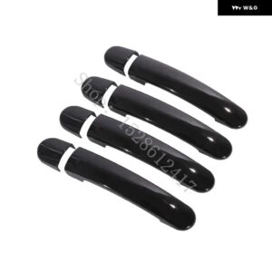 フォルクスワーゲン VW ポロ 2010 - 13~2018 カーアクセサリー ABS ドアハンドル ボウル ドアハンドル カバー カバー トリム - Glossy Black5