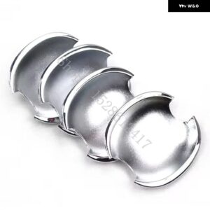 フォルクスワーゲン VW ポロ 2010 - 13~2018 カーアクセサリー ABS ドアハンドル ボウル ドアハンドル カバー カバー トリム - silvery10