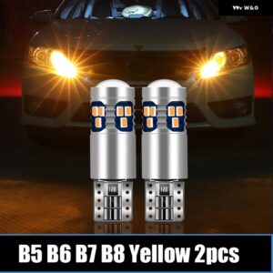 フォルクスワーゲン VW パサート B5 B6 B7 B8 1997-2020 車用 LED 電球 インテリア ドームランプ 化粧鏡幅 パーキング ライト アクセサリー - All Passat Yellow 2p