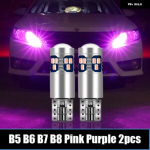 フォルクスワーゲン VW パサート B5 B6 B7 B8 1997-2020 車用 LED 電球 インテリア ドームランプ 化粧鏡幅 パーキング ライト アクセサリー - All Passat Pink 2pcs