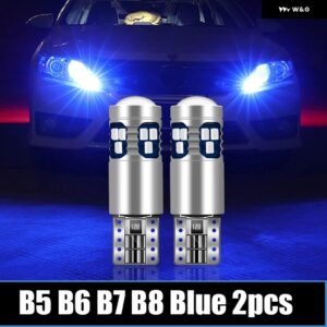 フォルクスワーゲン VW パサート B5 B6 B7 B8 1997-2020 車用 LED 電球 インテリア ドームランプ 化粧鏡幅 パーキング ライト アクセサリー - All Passat Blue 2pcs