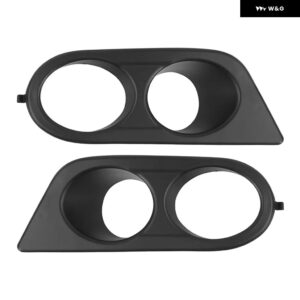 フロント バンパー フォグランプ カバー デュアルホール カーアクセサリー E46 M3 20012006 2個 - Yaguang Black