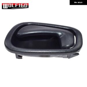 ブラック インナー 内装 ドアハンドル フロント リア 左 右 トヨタ カローラ ジオ プリズム 1998 - 02 69206-02050 - Left