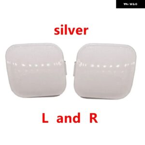 フロント バンパー 牽引フックカバー 牽引アイキャップ トヨタ カローラ 2011 2012 2013 OEM 52128-02916 52127-02916 - silver pair