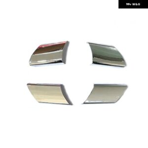 フォルクスワーゲン ポロ 2004 - 07 車用 ステアリングホイール ボタン パネル カバー トリム ステッカー カーアクセサリー - Silver