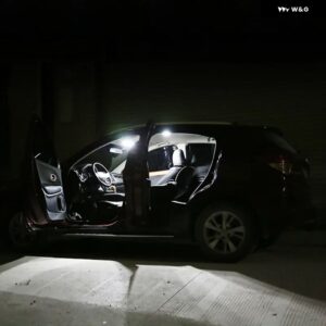 フォルクスワーゲン VW ポロ 9N 9N3 2002 - 09 8個 車用LED インテリア 読書灯 トランク ライトアクセサリー - WHITE