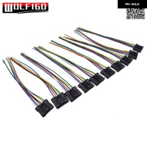 プジョー 206 207 307 308 1007 2008 シトロエン C3 リアストップテールランプ配線 ハーネス ルームプラグリペア ケーブル 1606248780 6441.AP - 10 PCS