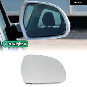 ヒーター付きサイドミラー ガラス アウディ A4 B8 2010 - 16 リアビュー バックミラー ガラス ドア ウィングミラー - 1PC Right